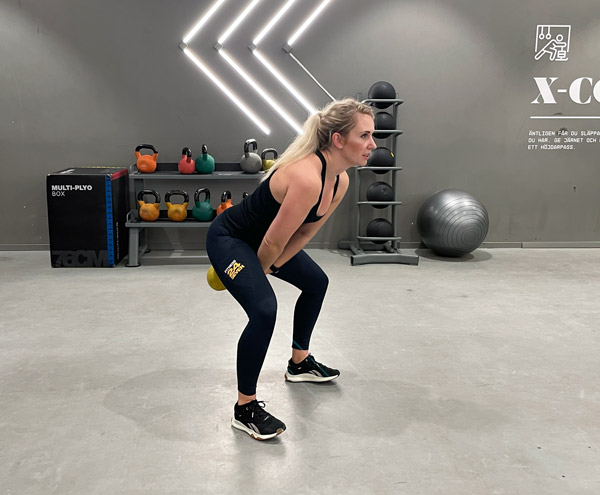 Kettlebell swing övning