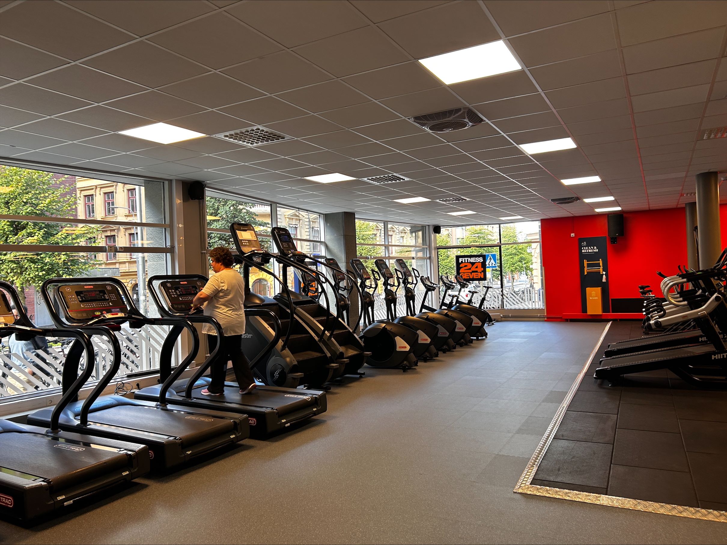Cardiomaskiner på gymmet i Uppsala